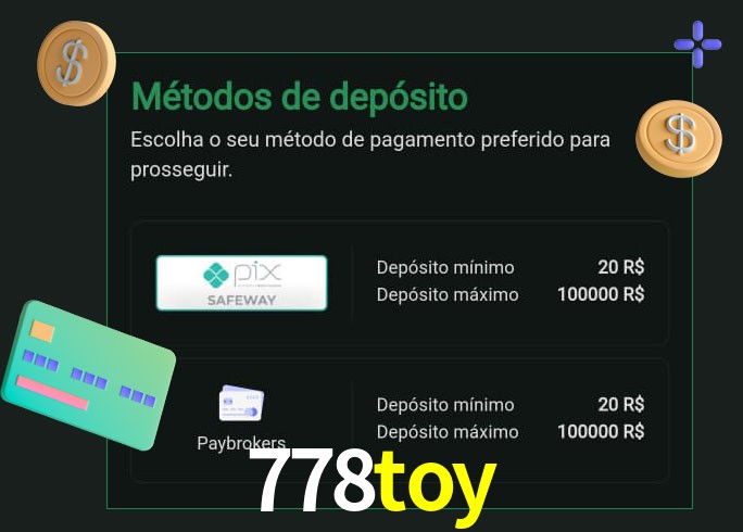 O cassino 778toy oferece uma grande variedade de métodos de pagamento